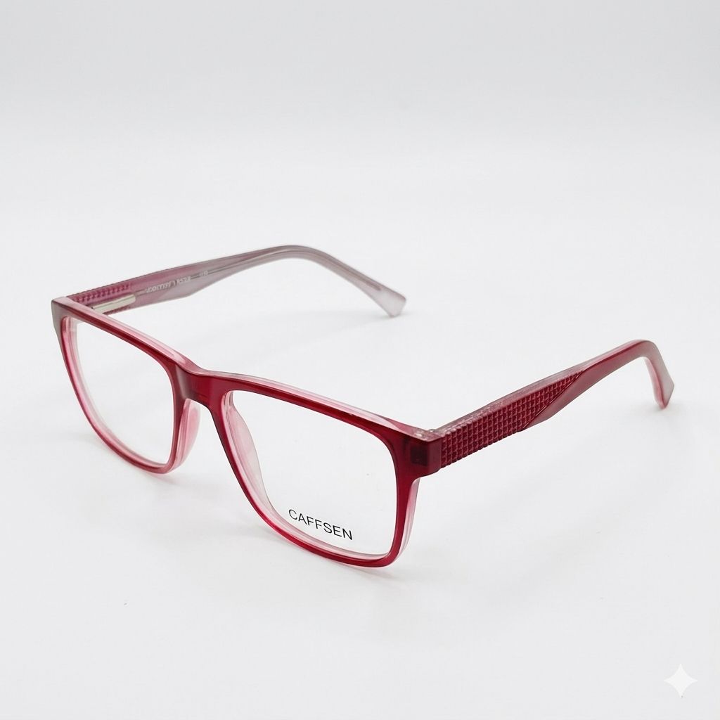 Armazón Oftálmico CAFFSEN 1841 ROJO/TRANSPARENTE