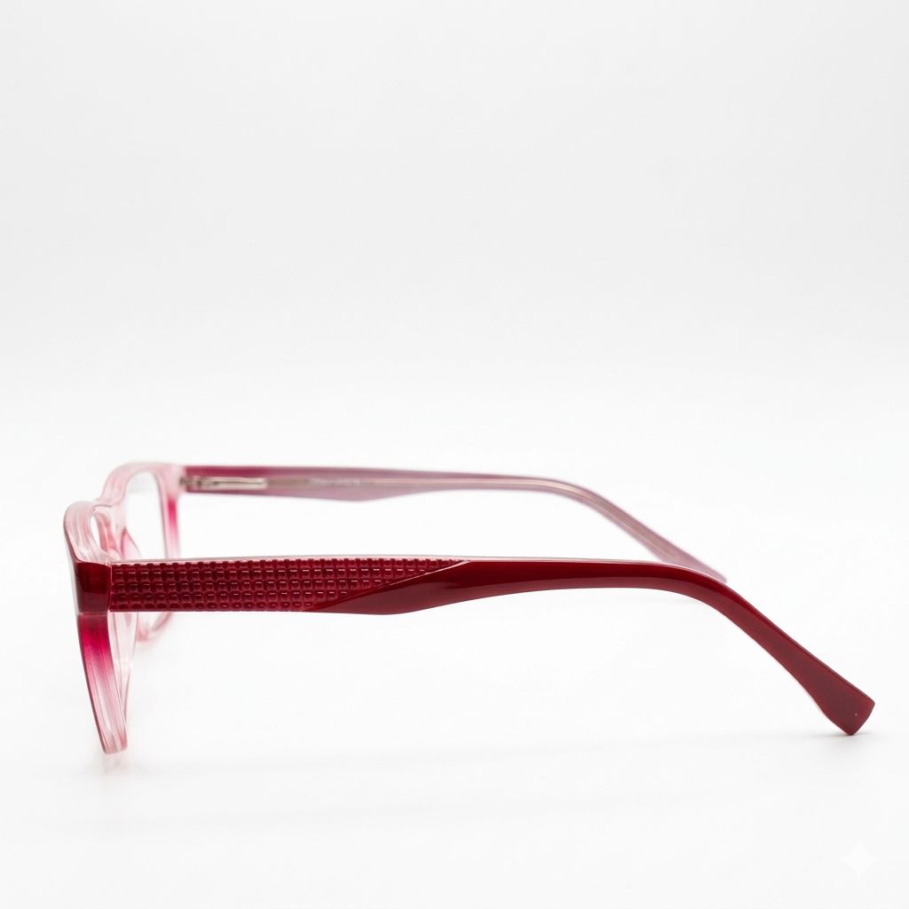 Armazón Oftálmico CAFFSEN 1841 ROJO/TRANSPARENTE