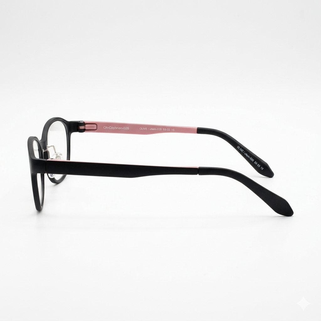 Armazón Oftálmico Olive Optical ultem-026 Negro/Rosa