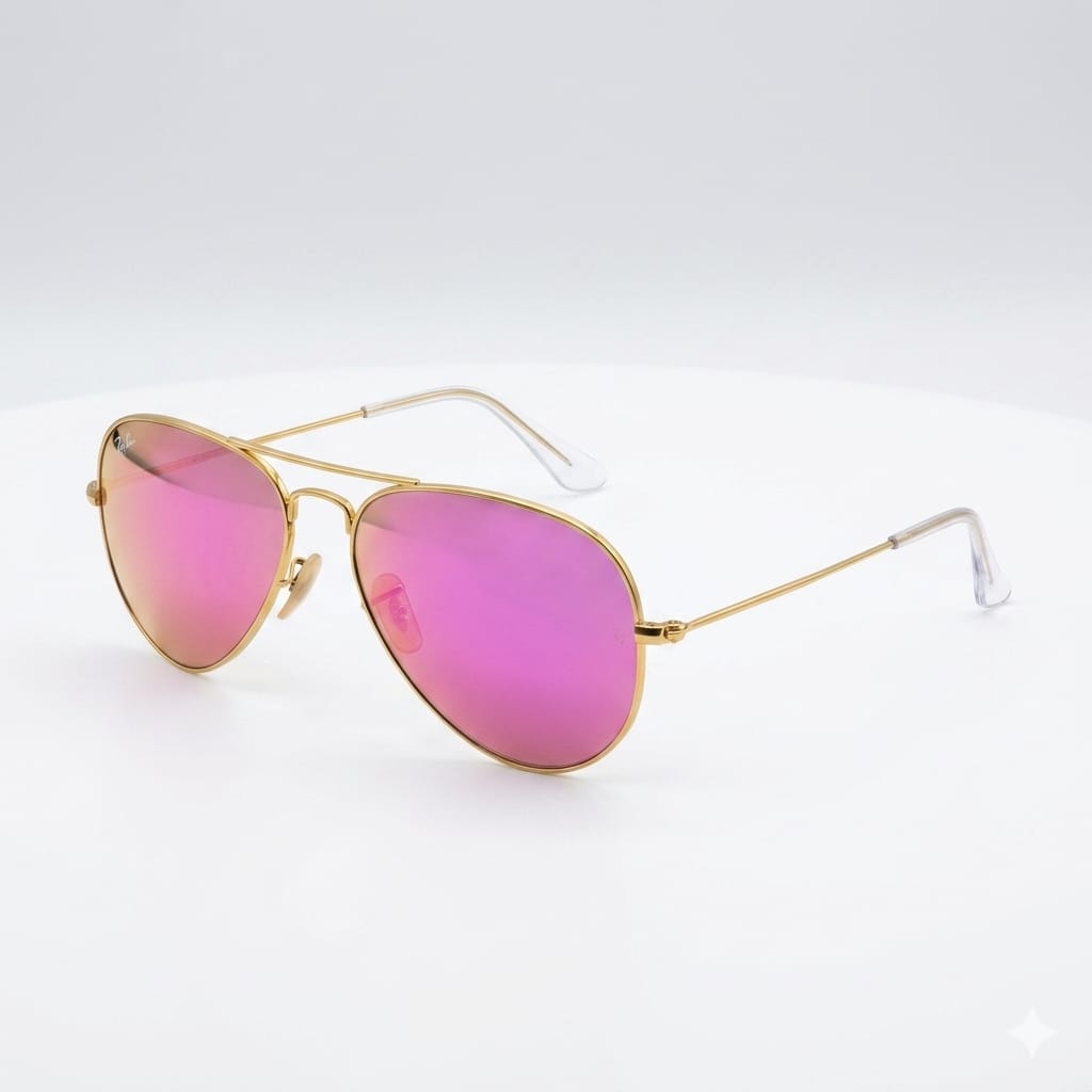 Armazon Oftálmico Ray Ban RB3025.AVIATOR.LARGE.METAL.112/41 Dorado/Transparente