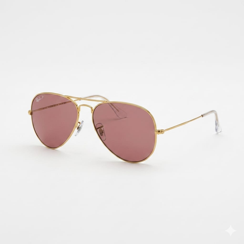 Armazon Oftálmico Ray Ban RB3025.AVIATOR.LARGE.METAL.9196/AF Dorado/Transparente