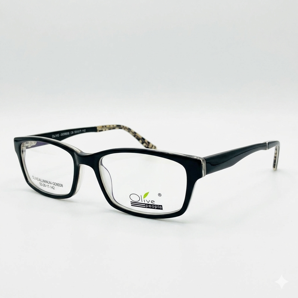 Armazón Oftálmico Olive People GD-9038 Negro/Transparente