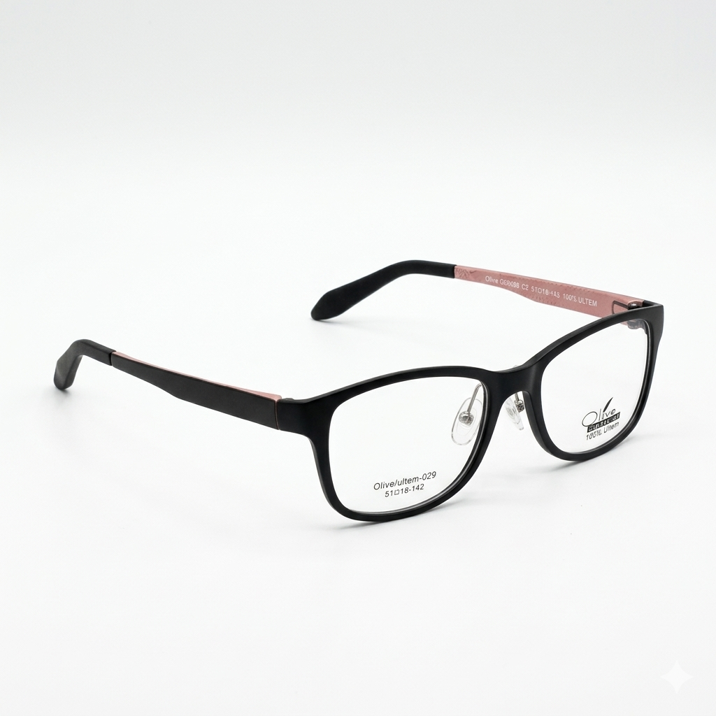 Armazón Oftálmico Olive Optical ultem-029 Negro/Rosa