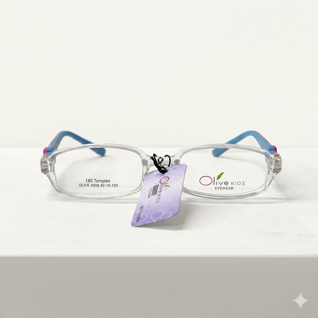 Armazón Oftálmico/Kids Olive Kids Kids-1517P Azul/Estampado/Transparente