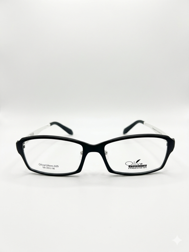 [AOLLUL25NECO] Armazón Oftálmico Olive Optical ultem-025 Negro/Blanco