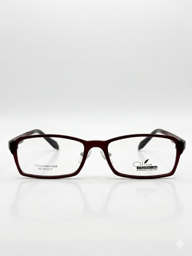 [AOLLUL28VINO] Armazón Oftálmico Olive Optical ultem-028 Vino