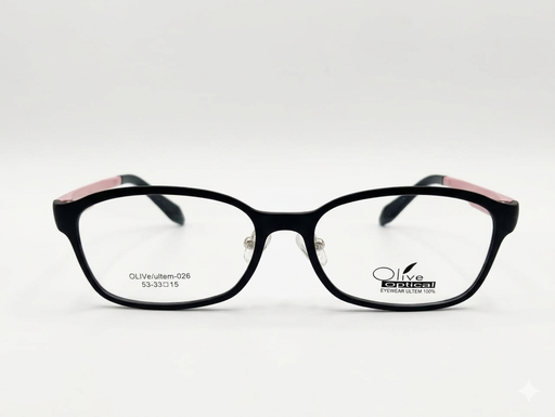 [AOLLUL26NESA] Armazón Oftálmico Olive Optical ultem-026 Negro/Rosa