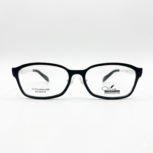 [AOLLUL26NECO] Armazón Oftálmico Olive Optical ultem-026 Negro/Blanco