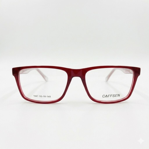 [PCAN1841ROTE] Armazón Oftálmico CAFFSEN 1841 ROJO/TRANSPARENTE