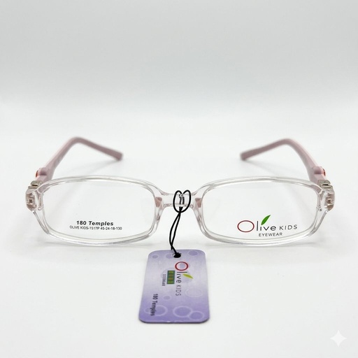 [AOLSKI7PRODO] Armazón Oftálmico/Kids Olive Kids Kids-1517P Rosa/Transparente/Estampado