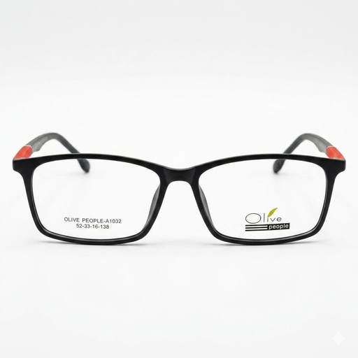 [AOLEPE32NEJO] Armazón Oftálmico Olive People PEOPLE-A1032 Negro/Rojo