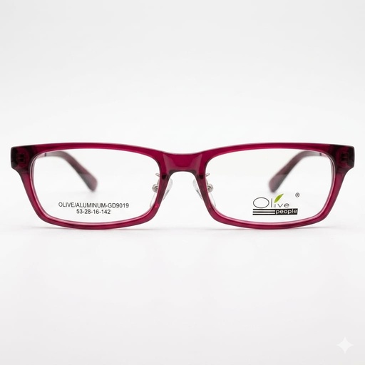 [AOLEAL19VISA] Armazón Oftálmico Olive People ALUMINUM-GD9019 Vino-Rosa