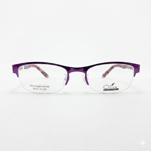 [AOLELI3MMODO] Armazón Oftálmico Olive People Light-1053M Morado/Rosa/Estampado